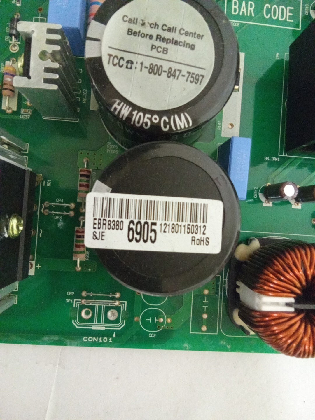LG Fridge Control Board EBR83806905 AMK-118
