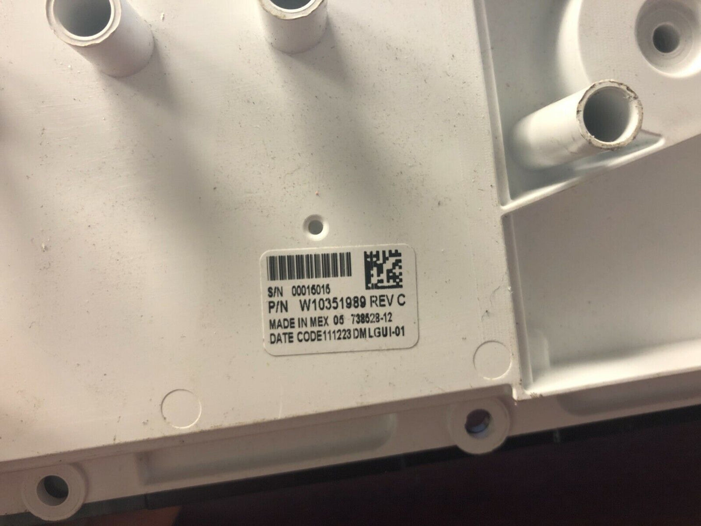 Kenmore Washer User Interface W10351989 / DC451