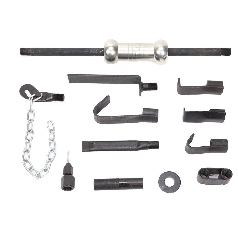 Dent Puller Tool Set Hammer 13pcs Auto Body Car Truck Repair Kit In Case AP330