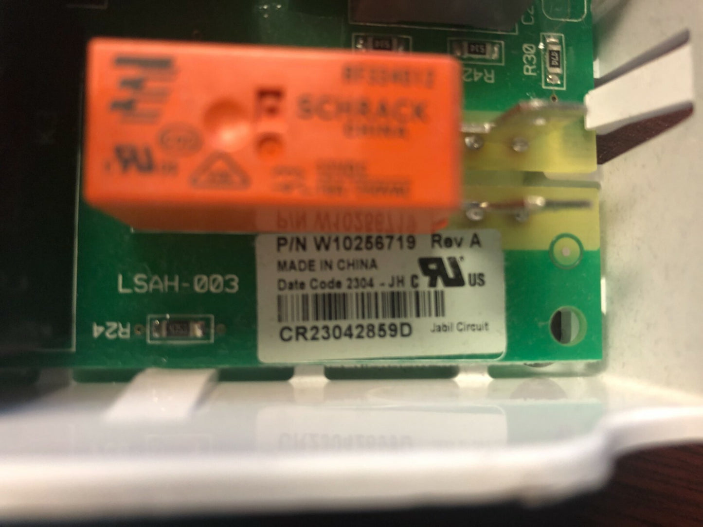 WHIRLPOOL DRYER ELECTRONIC CONTROL BOARD PART W10256719 DC776