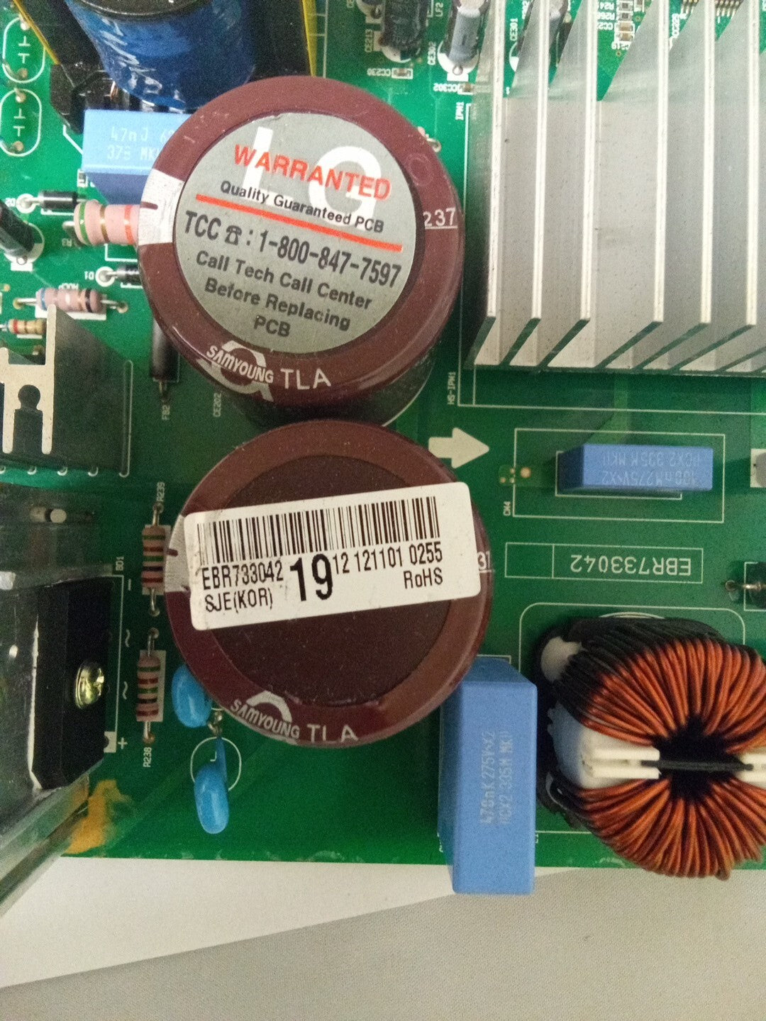 EBR73304219 LG Refrigerator Control Board AK-837