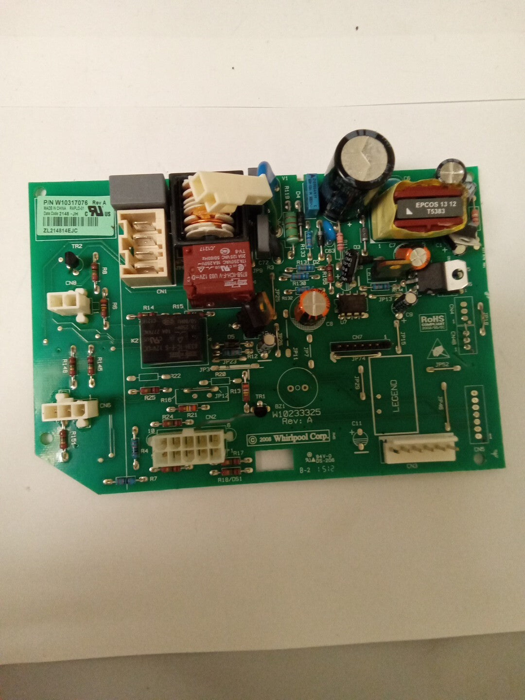 OEM Whirlpool Refrigerator Control Board W10317076 AK-804