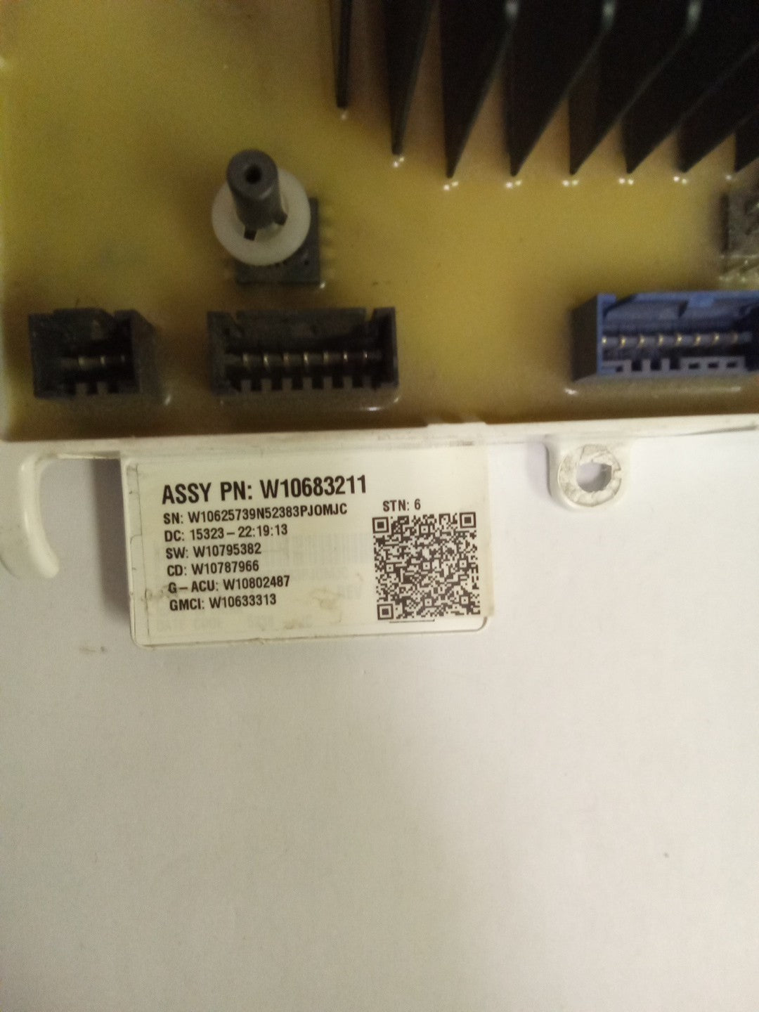Kenmore Whirlpool W10683211 Washer Control Board AMK-723