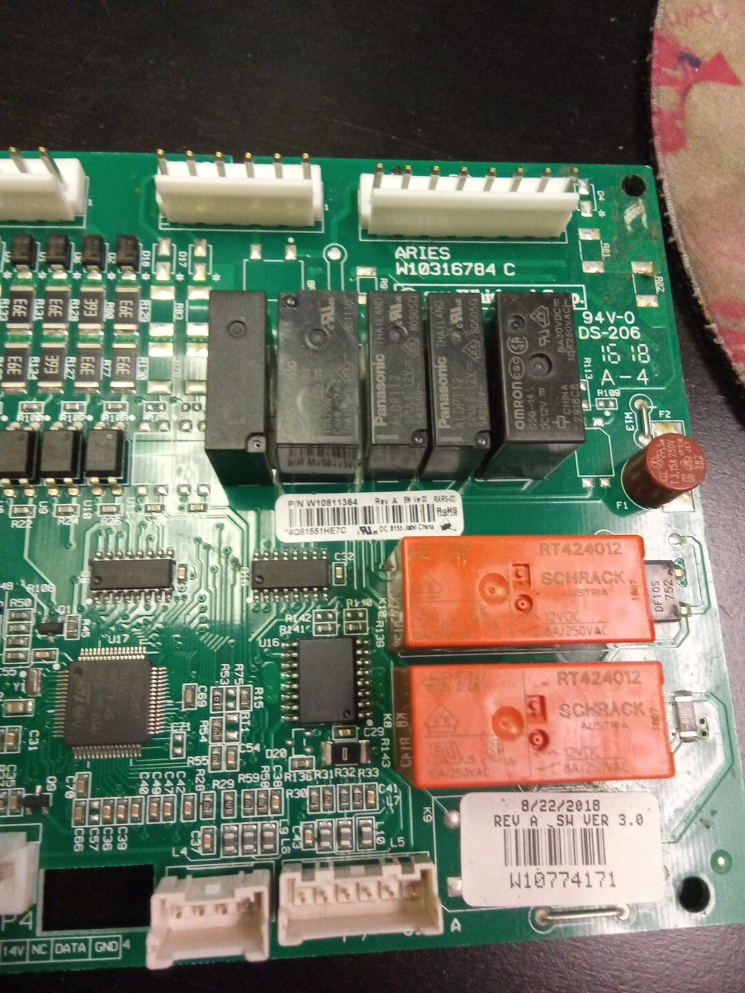 Whirlpool Refrigerator Control Board W10811364 AK-803
