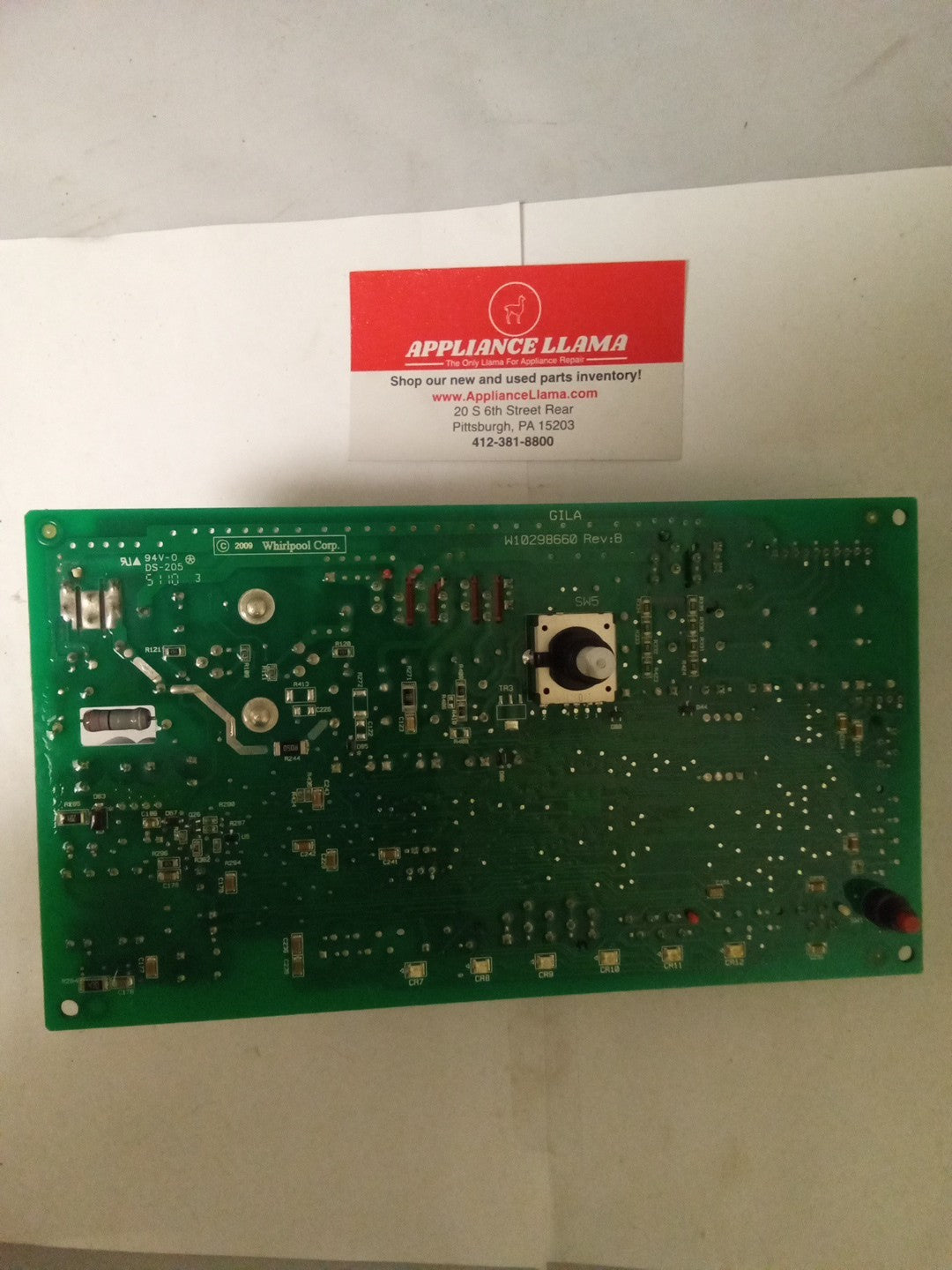 Whirlpool Washer Control Board W10253362 REV C AMK-311