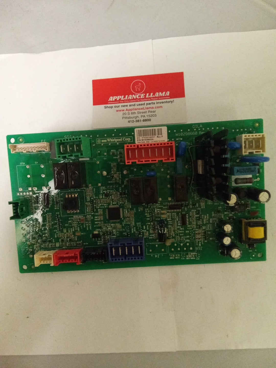 Whirlpool Washer Control Board W10296024 Rev F AMK-349