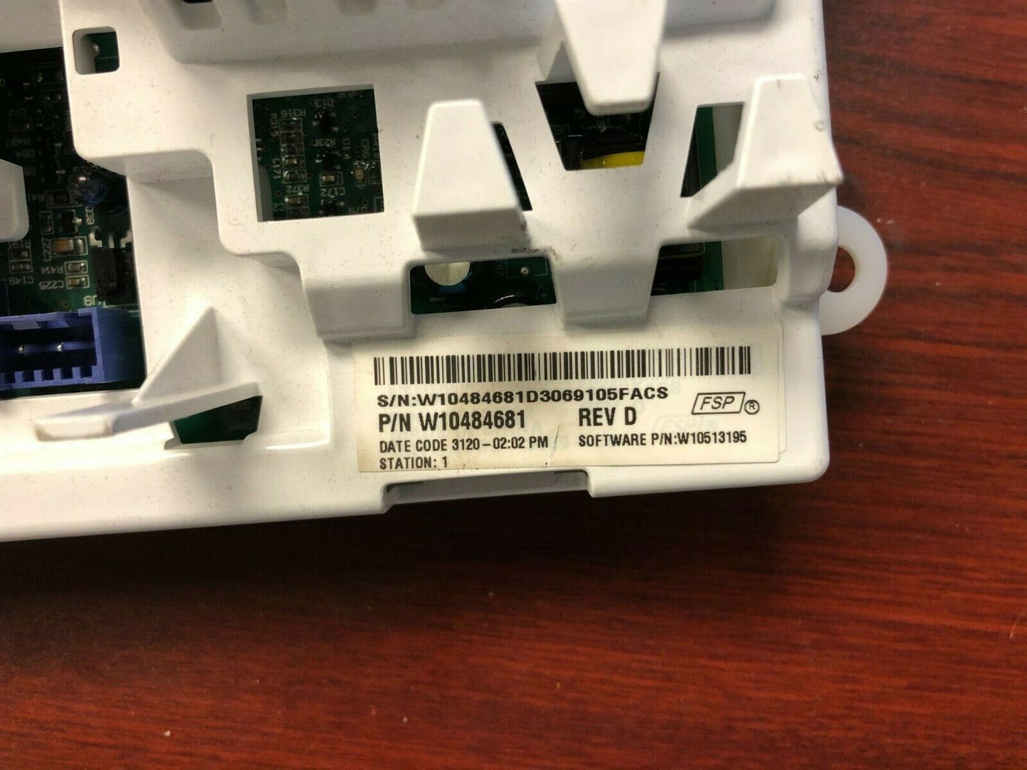 Whirlpool Washer Control Board Part # W10484681 DC543
