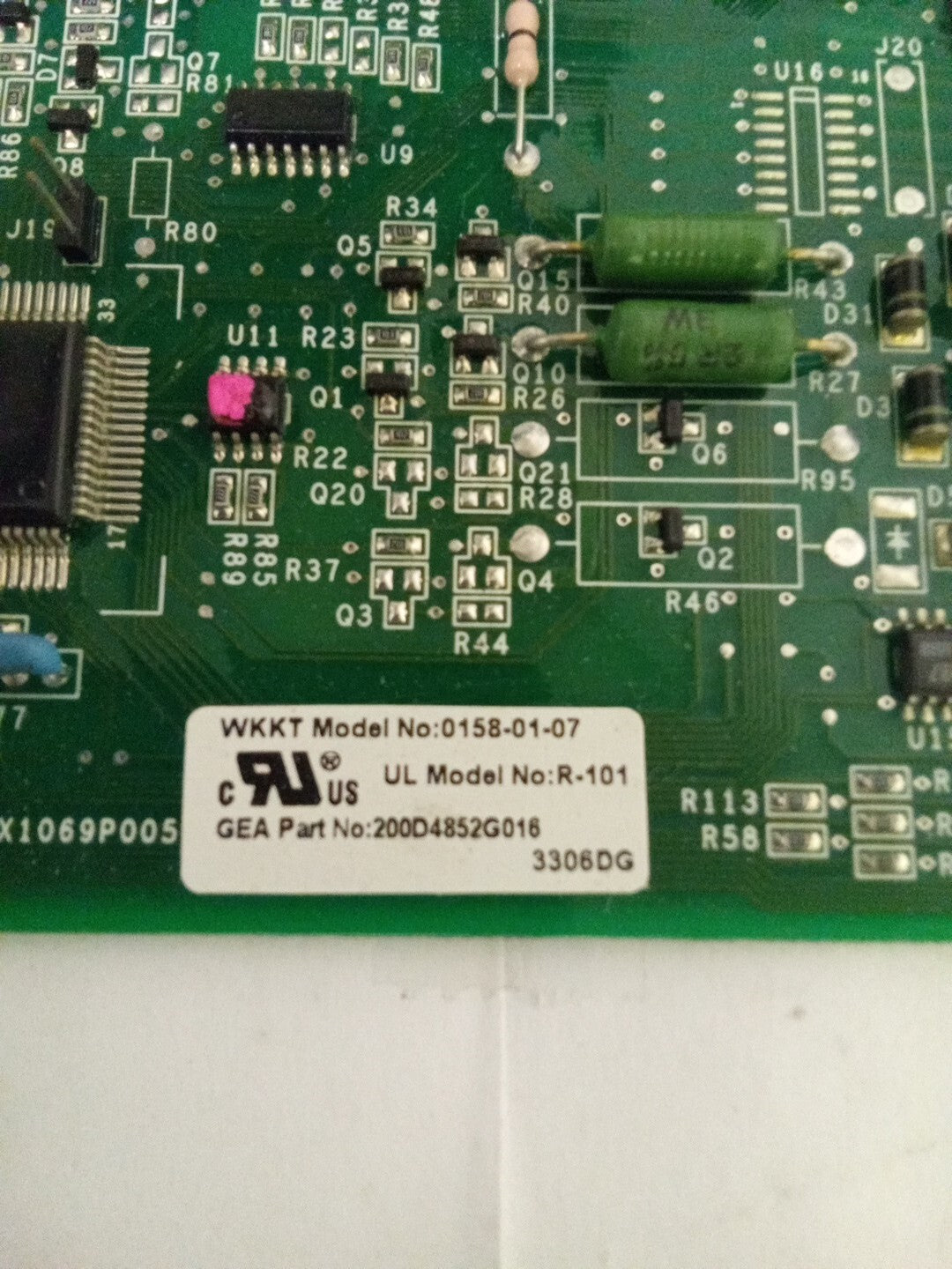 GE Refrigerator Control Board 200D4852G016 AMK-67