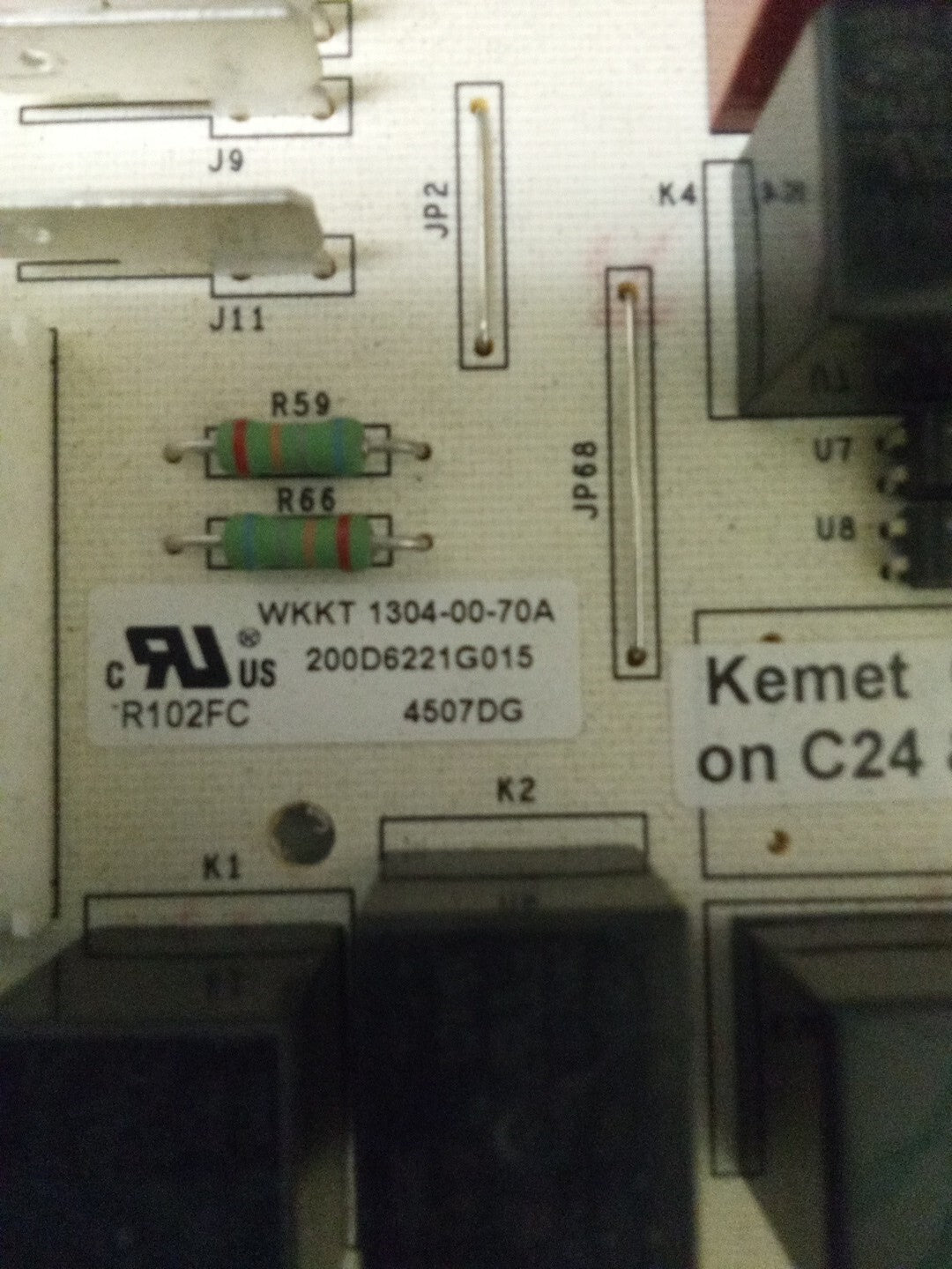 GE Refrigerator Control 200D6221G015 AK-924