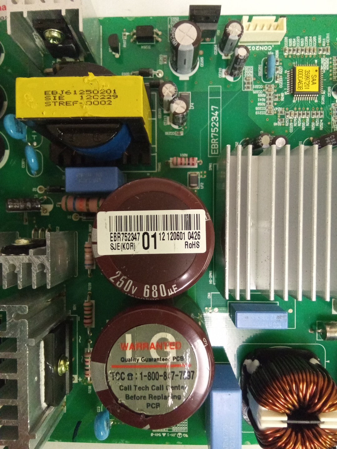 LG Refrigerator EBR75234701 Control Board AK-852