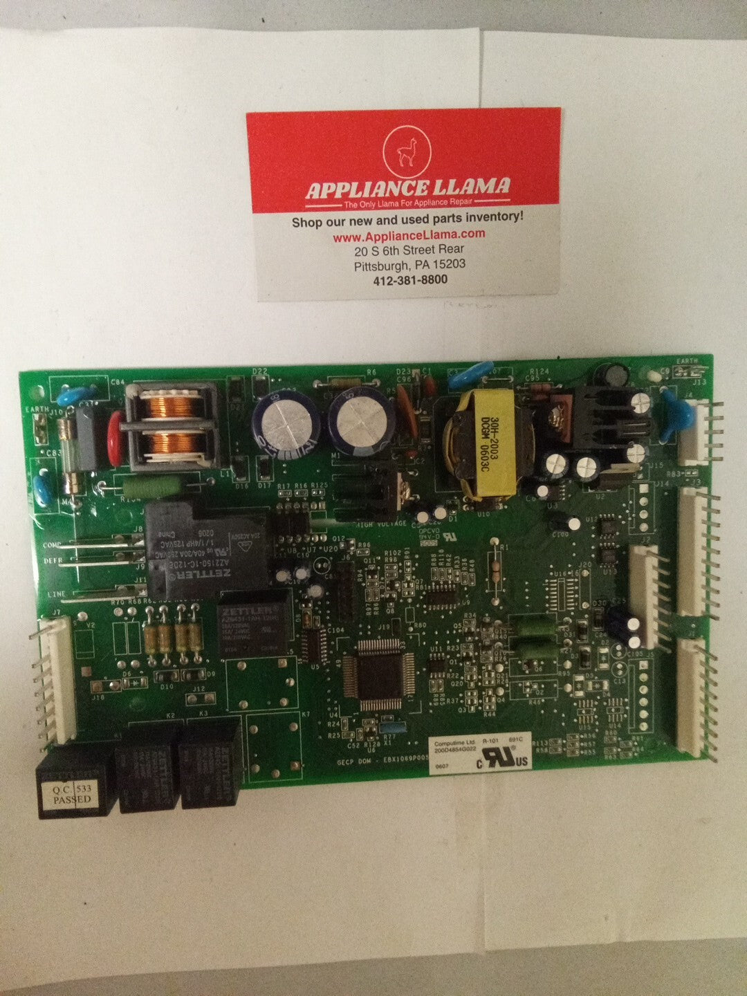 GE Refrigerator Control 200D4854G022 AK-985