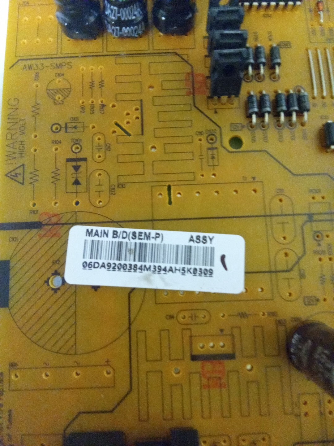 Samsung Refrigerator DA92-00384M Main Board AMK-91
