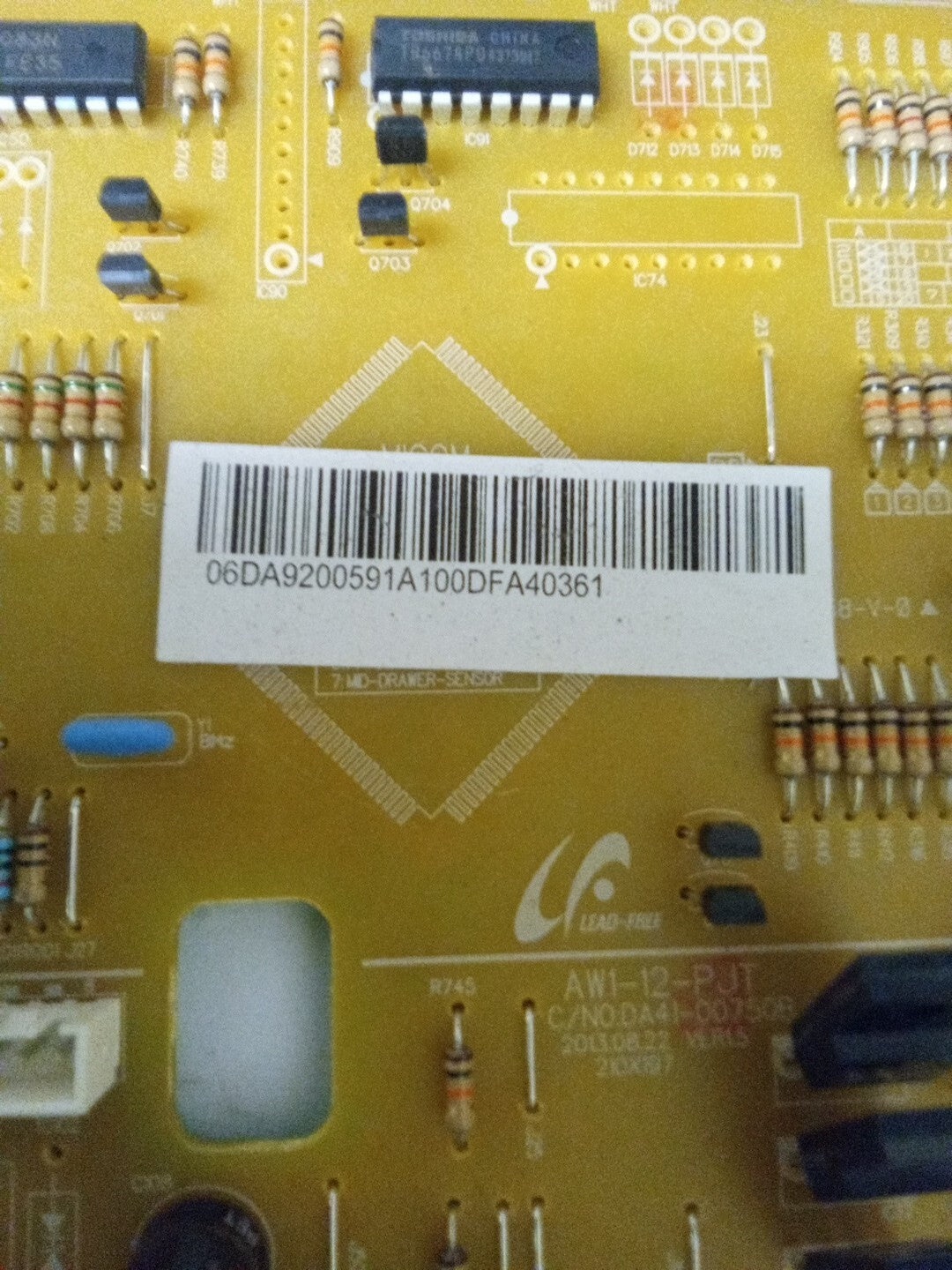 Samsung Refrigerator Control Board DA92-00591A. AK-970