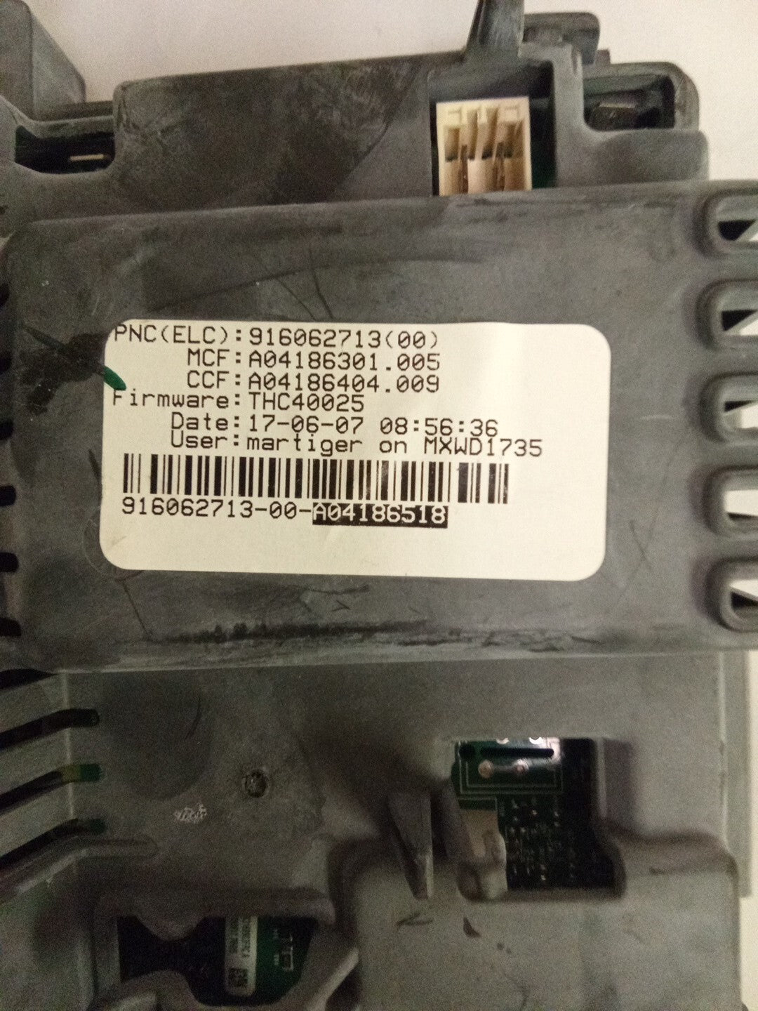 Electrolux Dryer Control 916062713 AK-592
