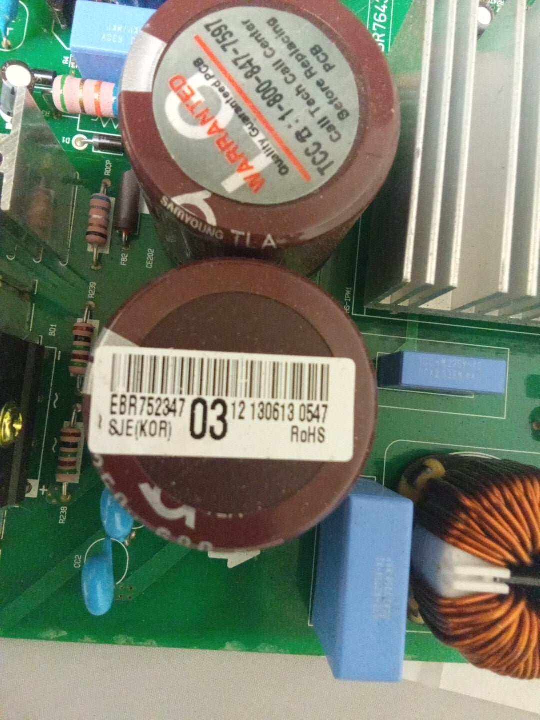 LG Fridge Control Board EBR75234703 AMK-163