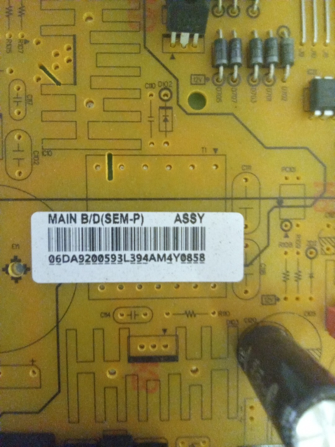 Samsung Refrigerator Control DA92-00593L AMK-3