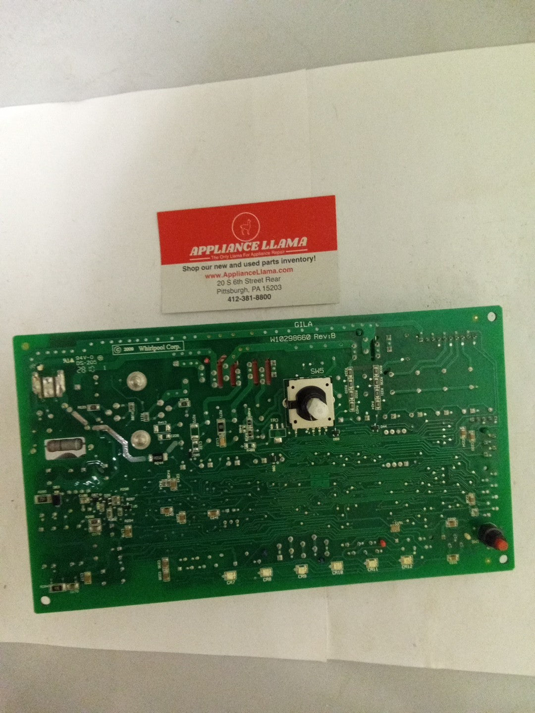 Whirlpool Washer Control Board W10253362 Rev C AMK-356