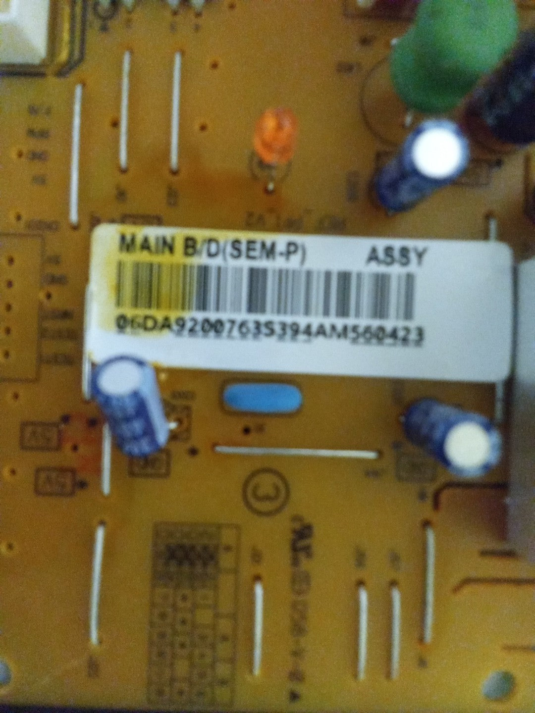 Samsung Refrigerator Inverter Control Board DA92-00763S AMK-258