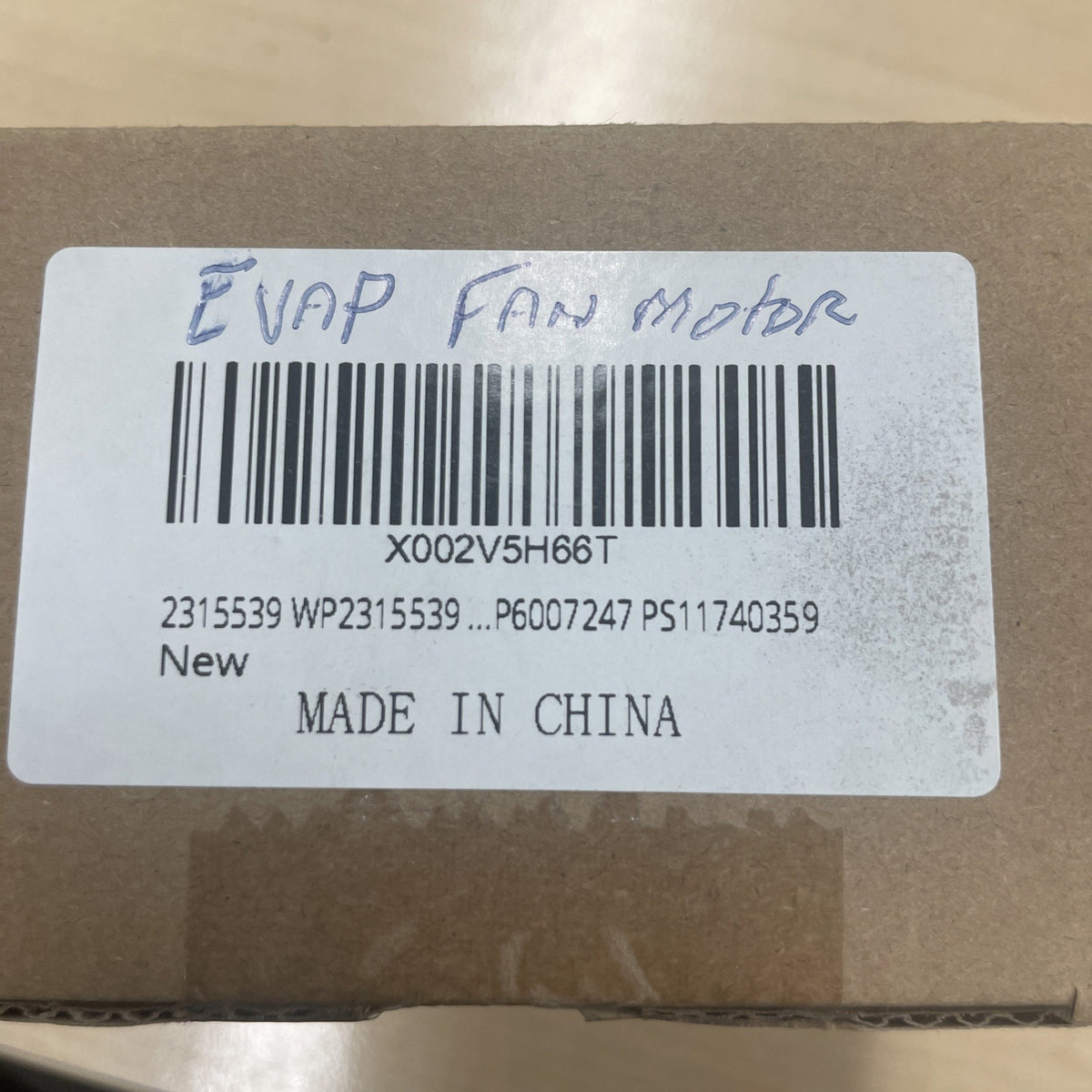 Refrigerator Evaporator Fan Motor 2315539 WP2315539 BA134
