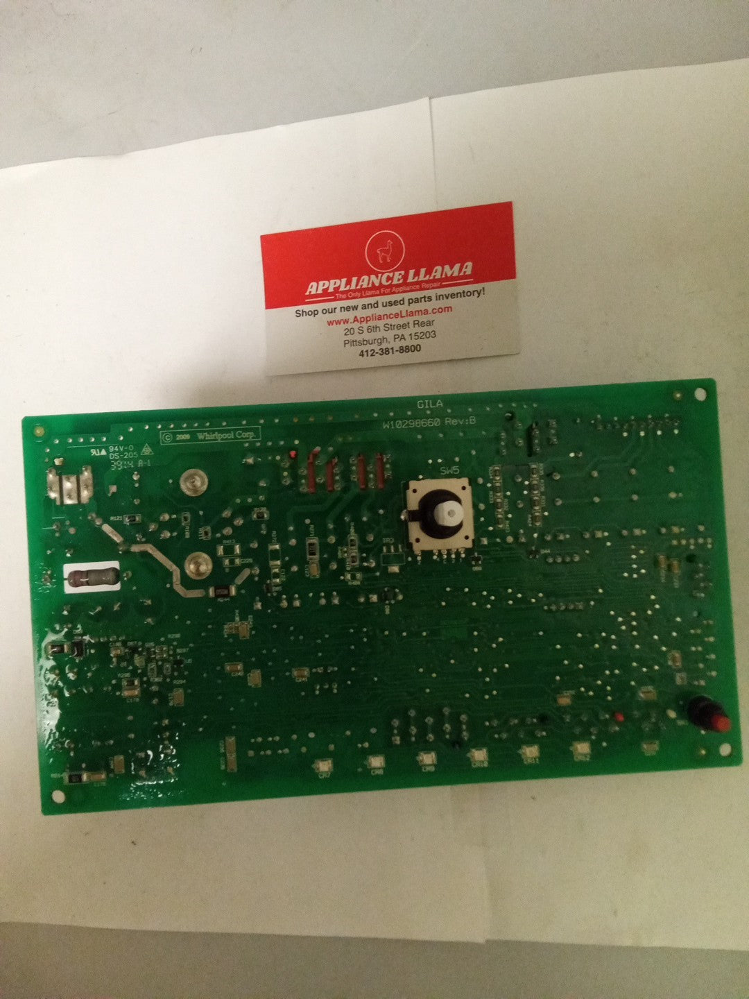 Whirlpool Washer Control Board W10296024 Rev F AMK-349