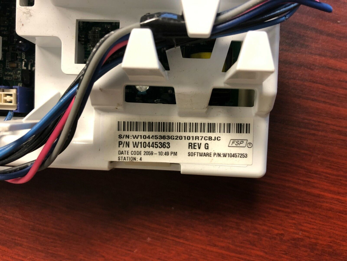 WHIRLPOOL WASHER CONTROL BOARD PART # W10445363 DC706