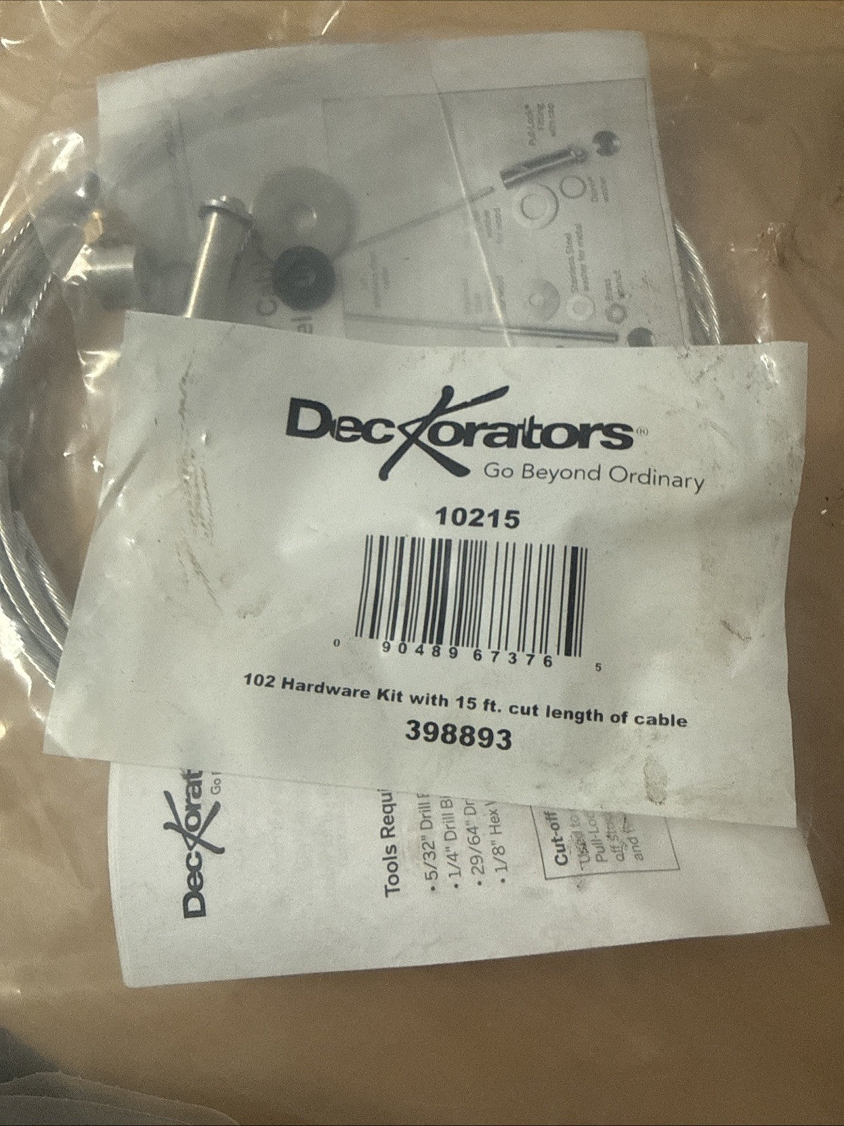Deckorator 10215 Hardware Kit 15’ NEW