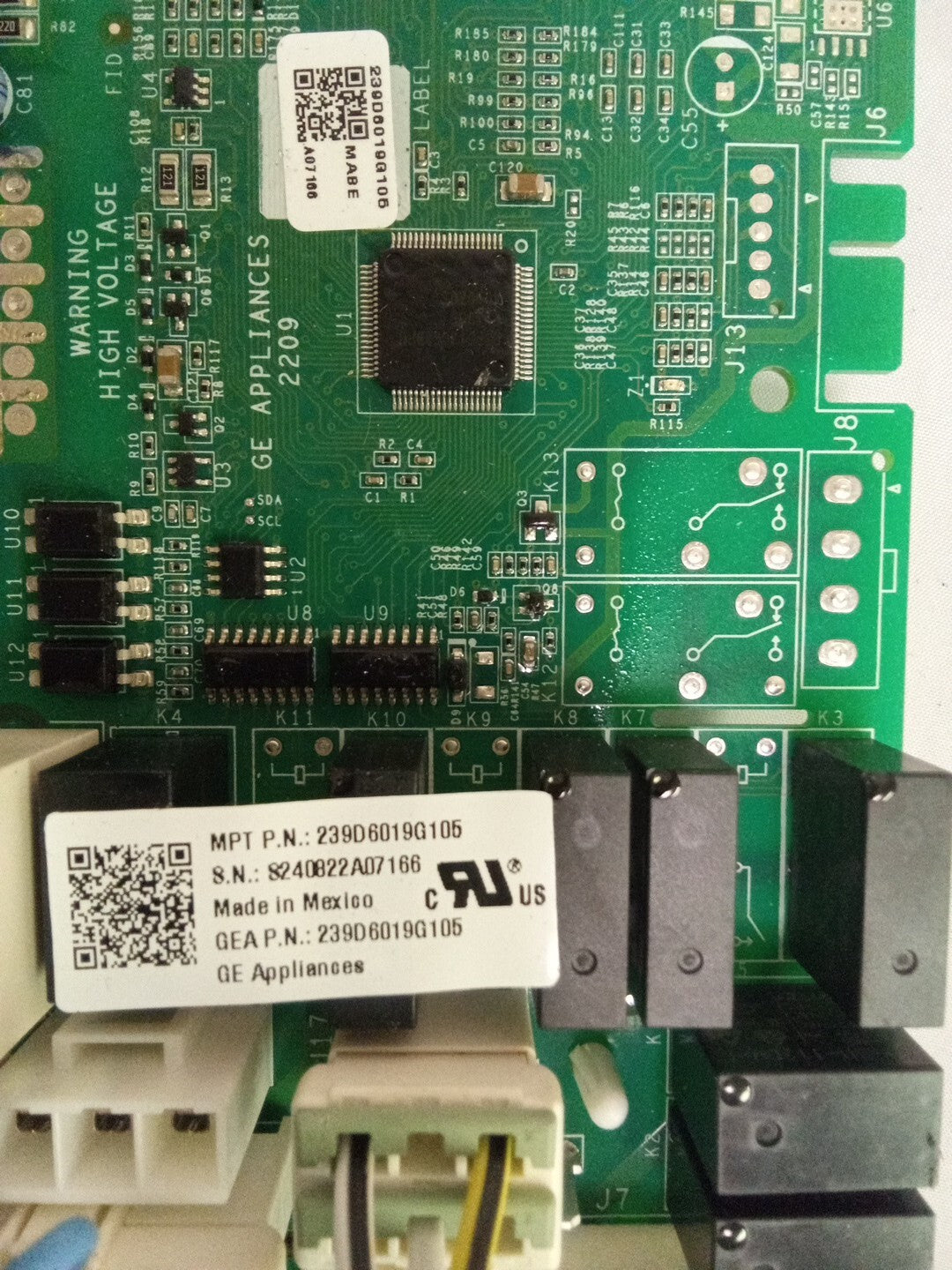 GE Refrigerator Control Board 239D6019G105 AK-629