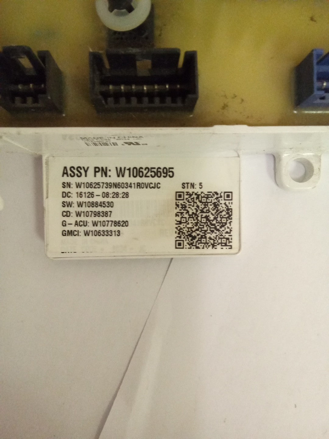 Maytag Washer W10625695 Main Control Board AMK-715