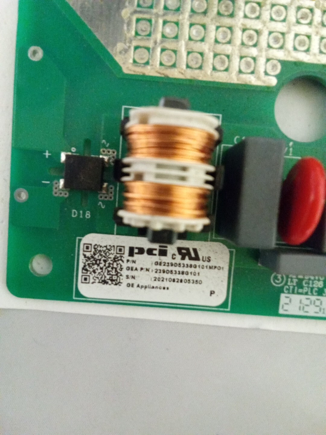 GE Refrigerator 239D5338G101 Main Control Board AMK-196