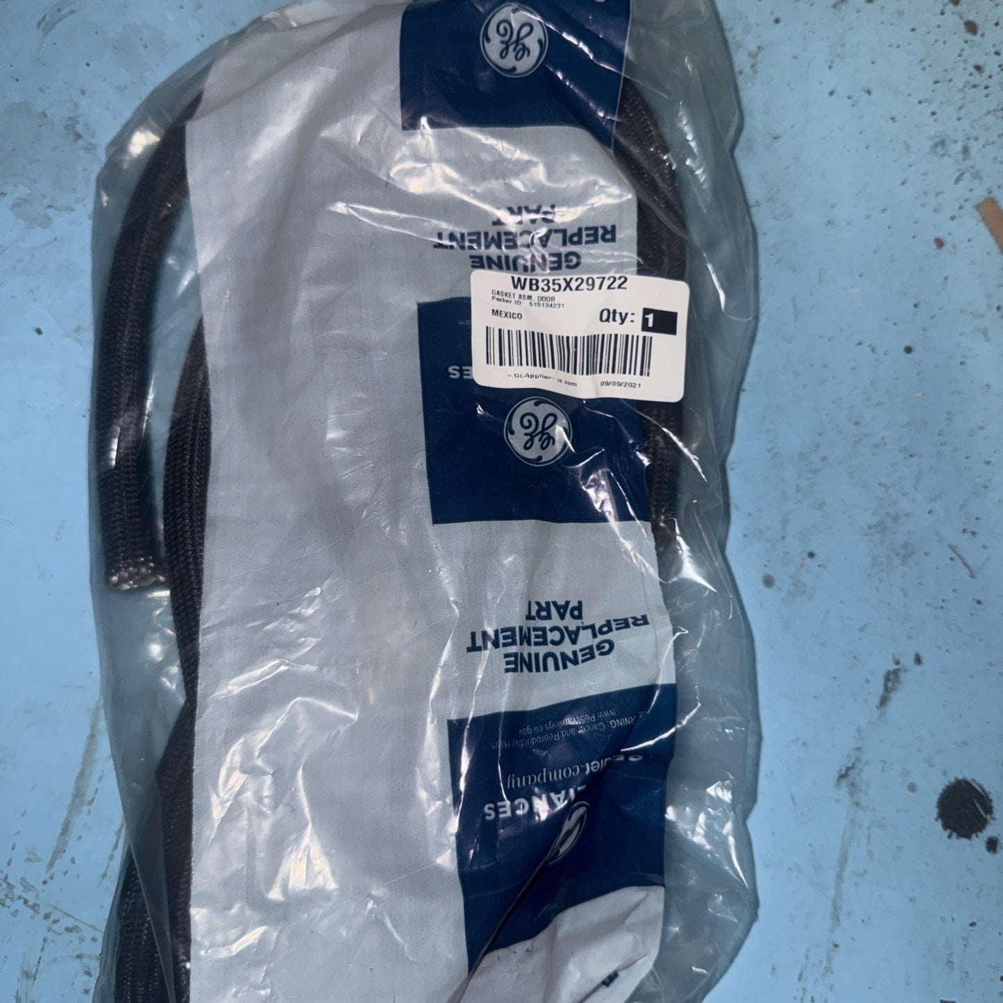 WB35X29722 GE Door Gasket OEM DRRM