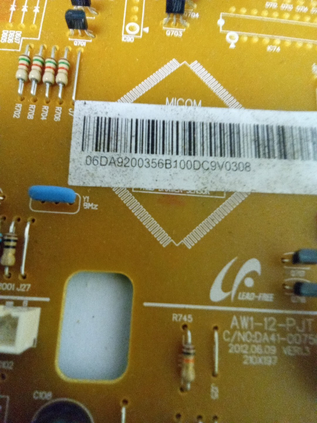Samsung Refrigerator Control DA92-00356B AMK-46