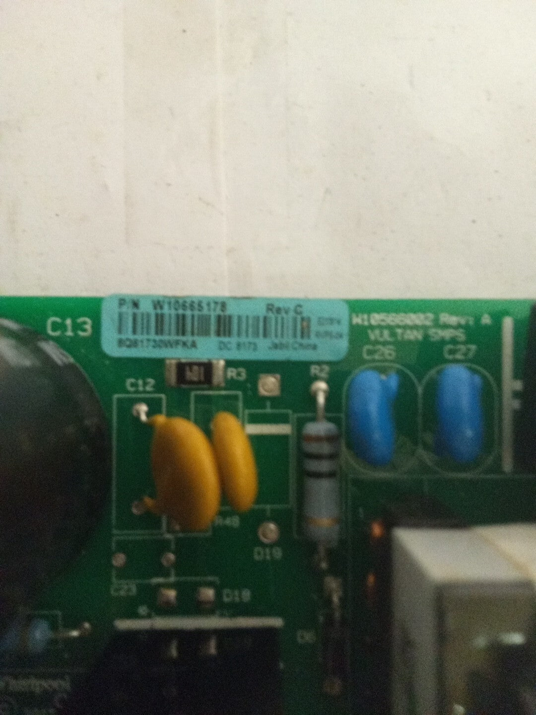 Whirlpool Fridge Control Board W10665178 AMK-207