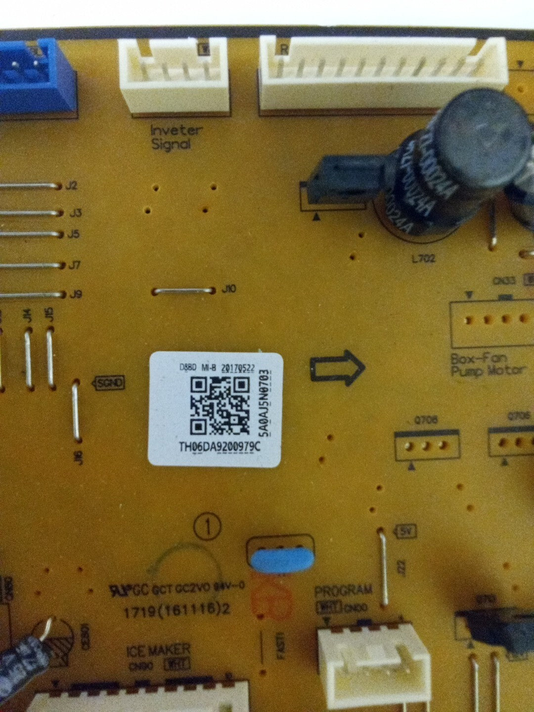 Samsung Refrigerator Control Board DA92-00979C AK-989