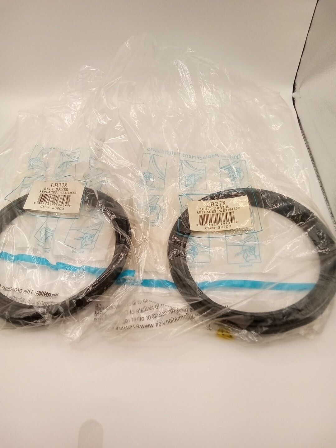 3394652 Dryer Drive Belt Compatible Replacement for Whirlpool GE SEA503 DR112