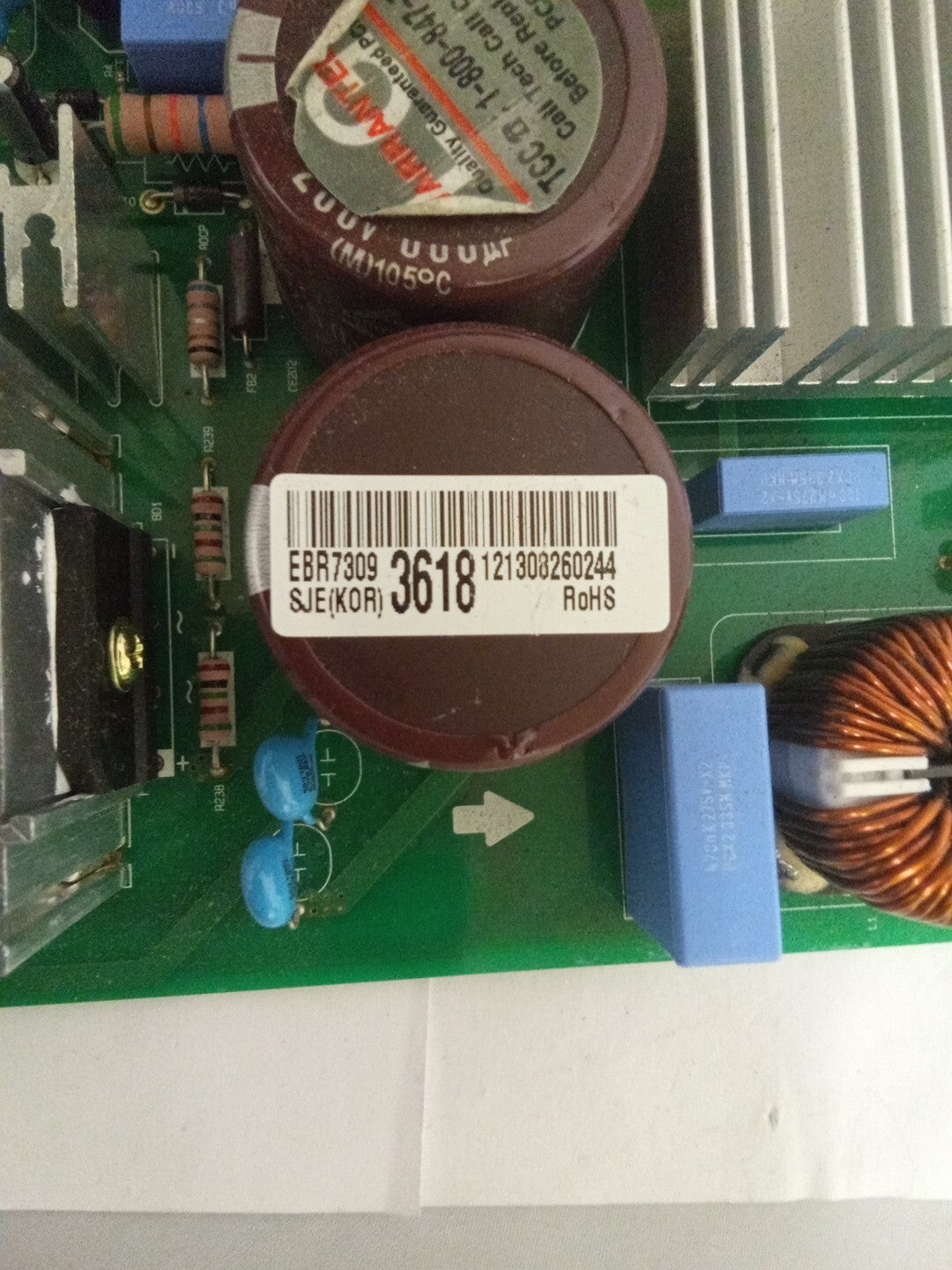 LG Refrigerator Control Board EBR73093618 AMK-148