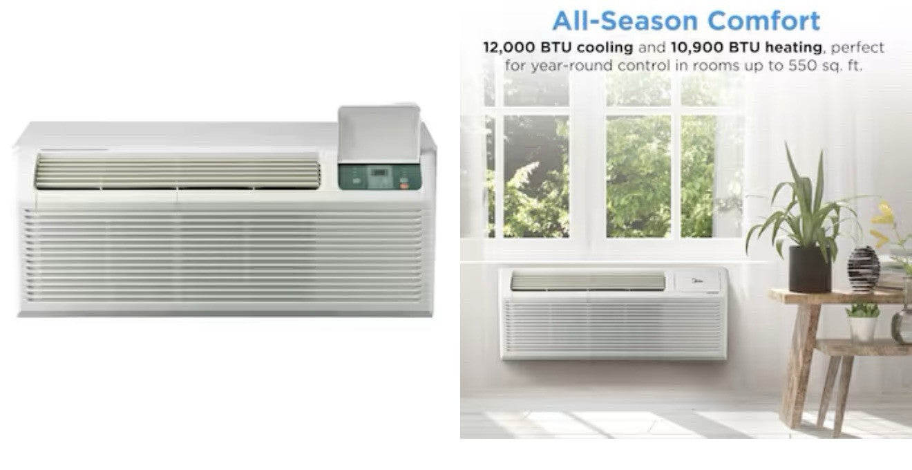 Mp12hmb32 MIDEA 12,000 BTU for Air, 10,000 BTU for Heat 230v AC