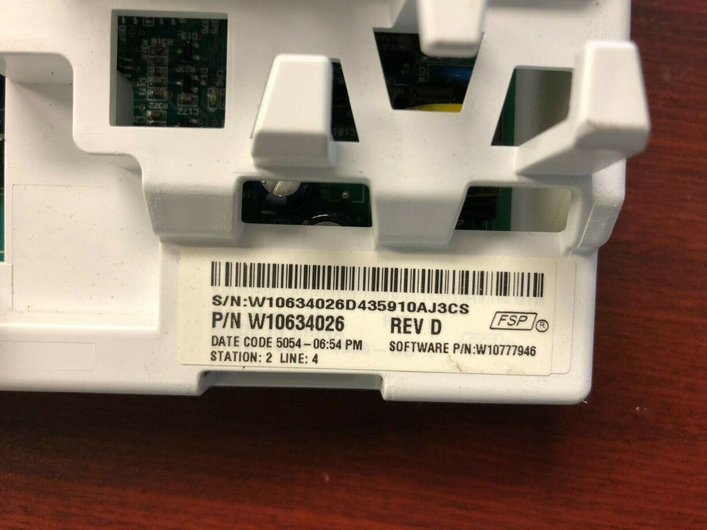 W10634026 WHIRLPOOL WASHER CONTROL BOARD DC542