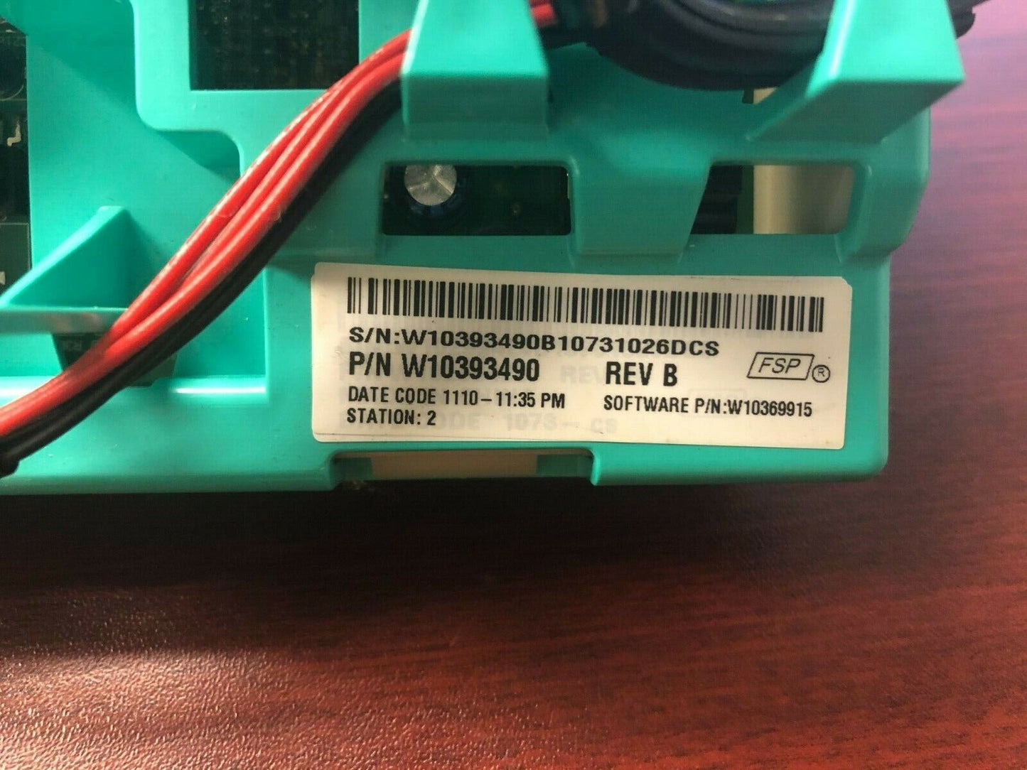 Whirlpool Washer Control Board PART # W10393490 DC699