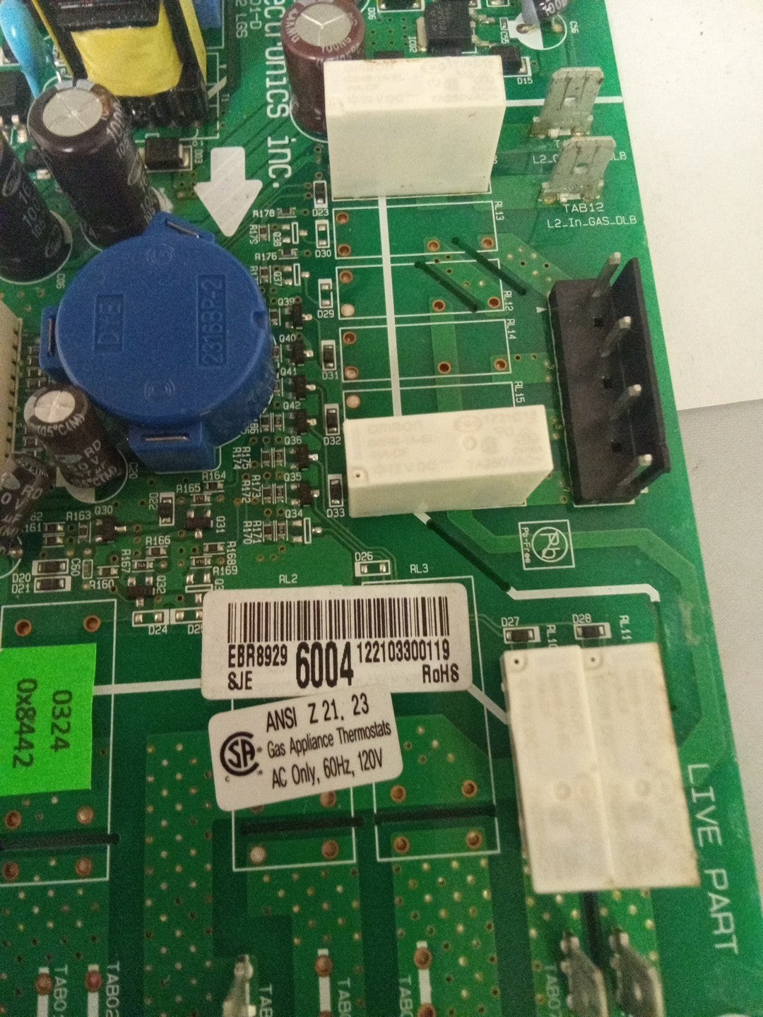 LG EBR89296004 Range Control Board AMK-422