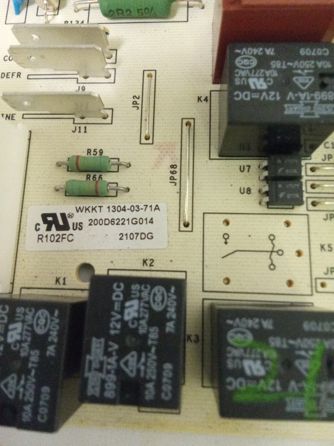 200D6221G014 GE Refrigerator Control Board AMK-589