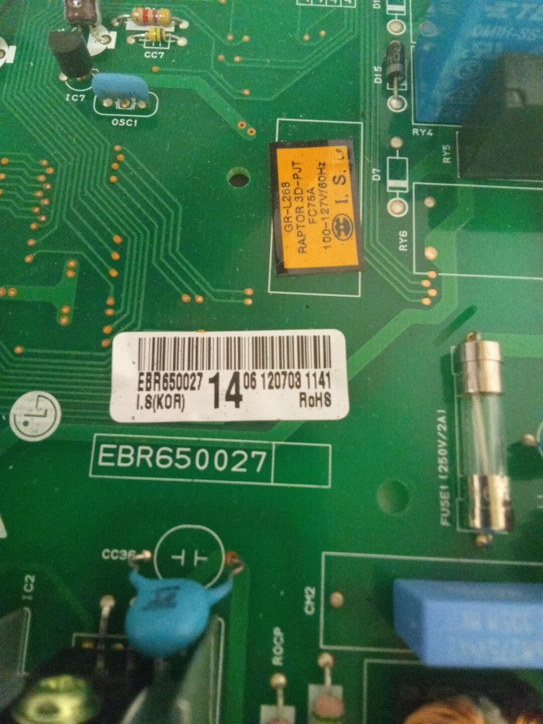 LG Refrigerator Control Board EBR65002714 AMK-6