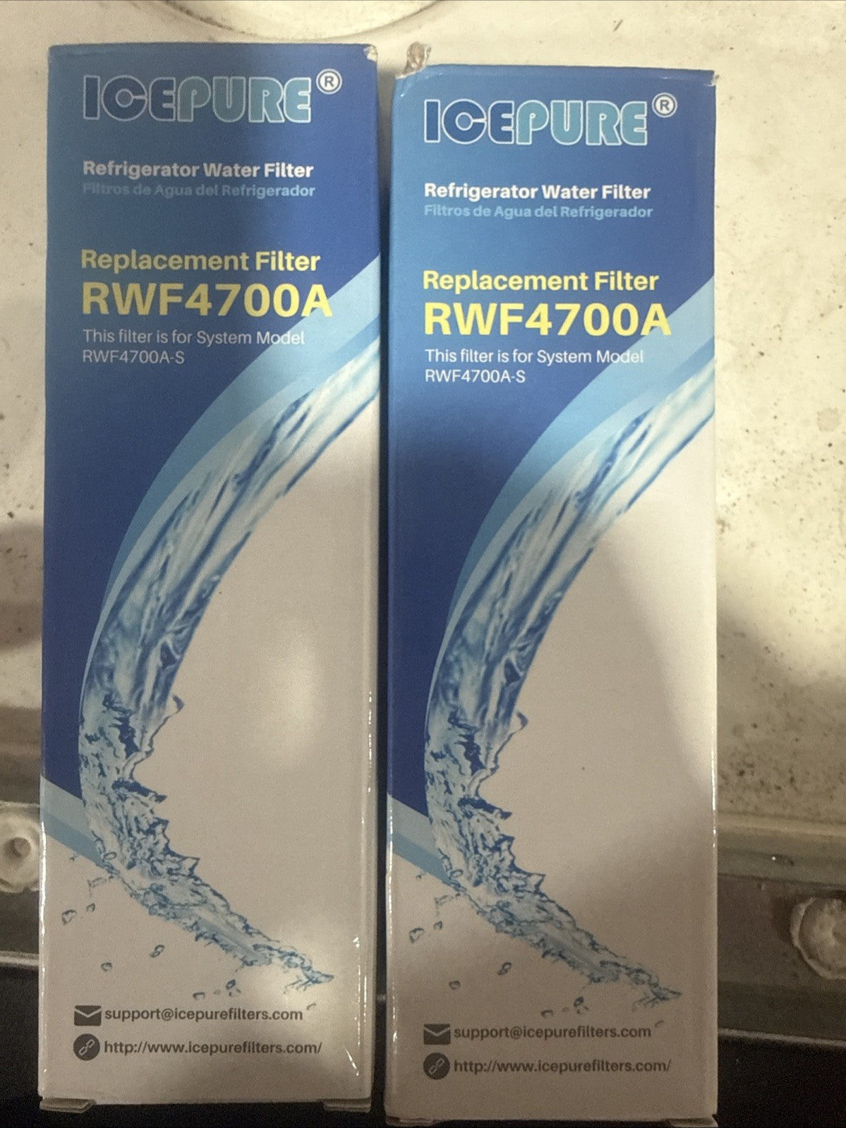 IcePure RWF0700A Water Filter for Samsung - White 2 Pack