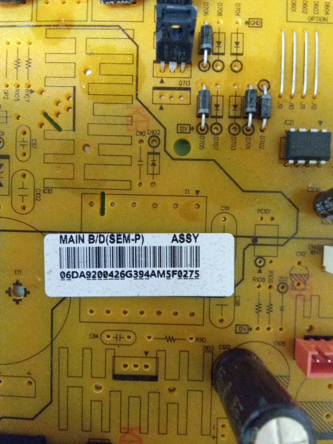 Samsung Refrigerator Control Board DA92-00426G AK-898
