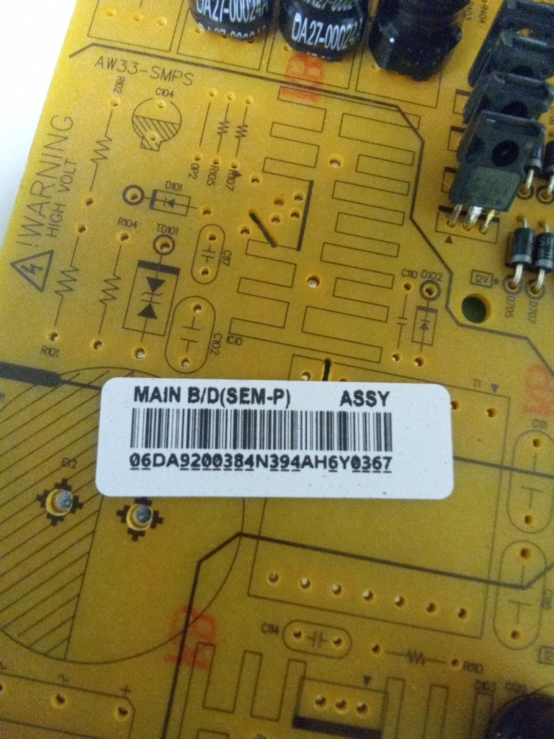 Samsung Fridge Control DA92-00384N Board AMK-172