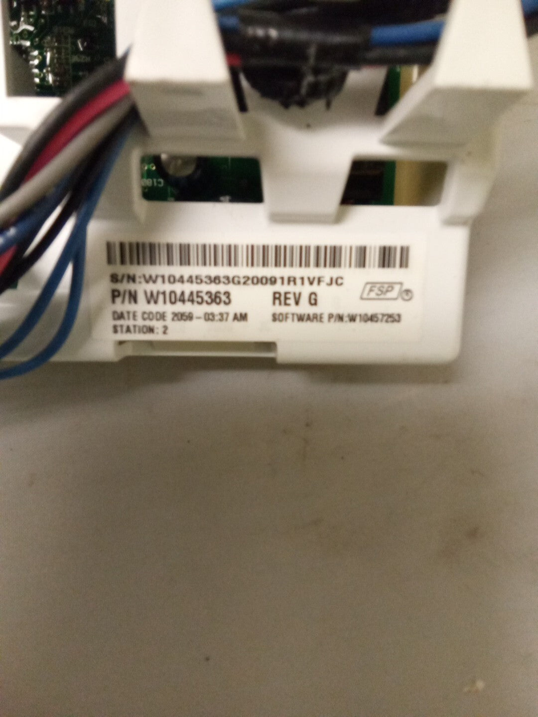 Whirlpool Washer Control Board W10445363 AK-515