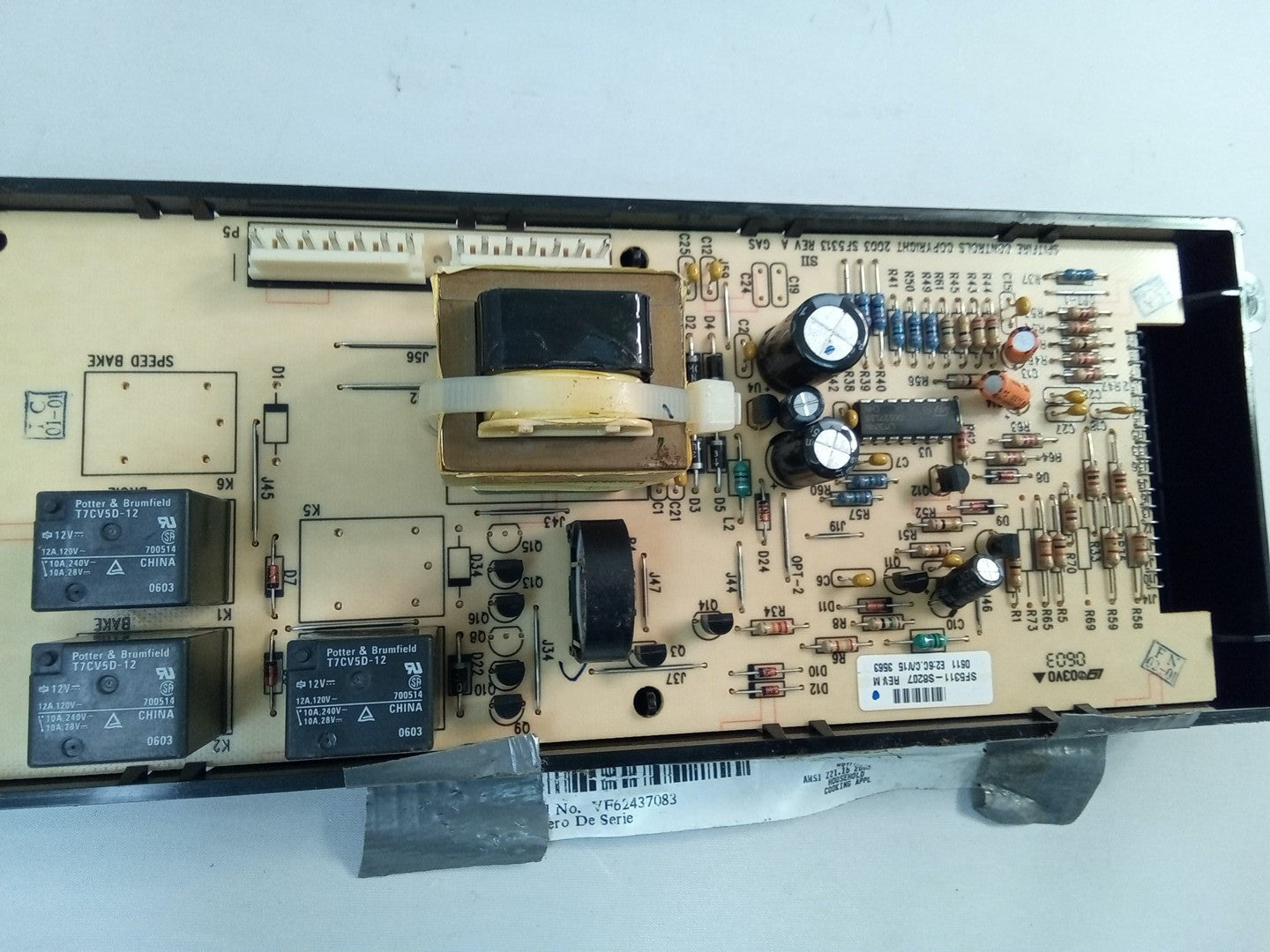 Electrolux Oven Range Control Board 31641820 Black Overlay Used TLM-510