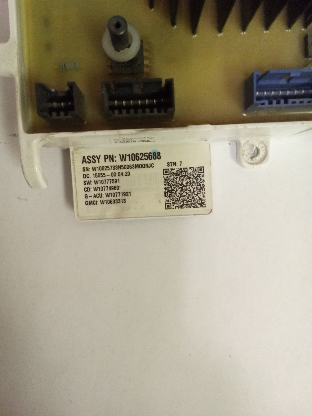 Whirlpool W10625688 Washer Control Board AMK-726