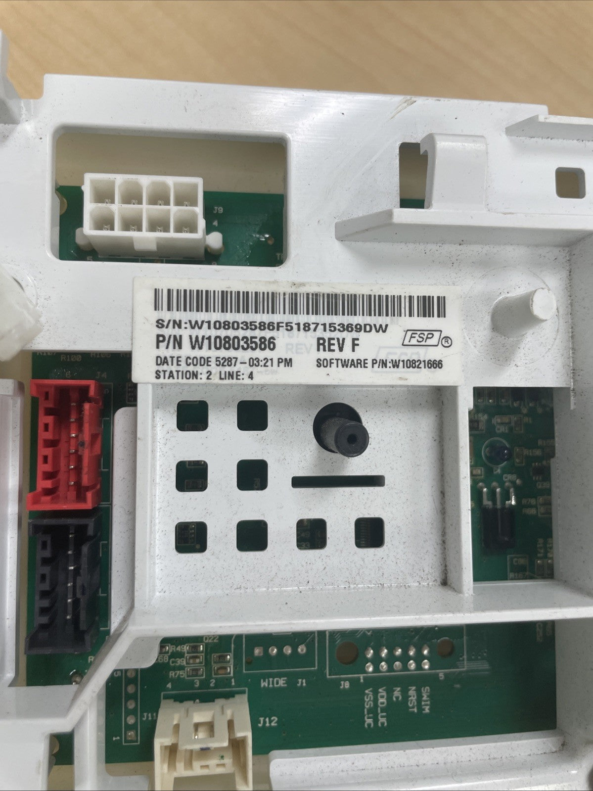 Whirlpool Washer Control W10916478 -BA17