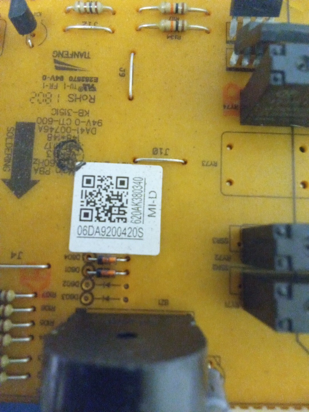 Samsung Refrigerator Control DA92-00420S AMK-84