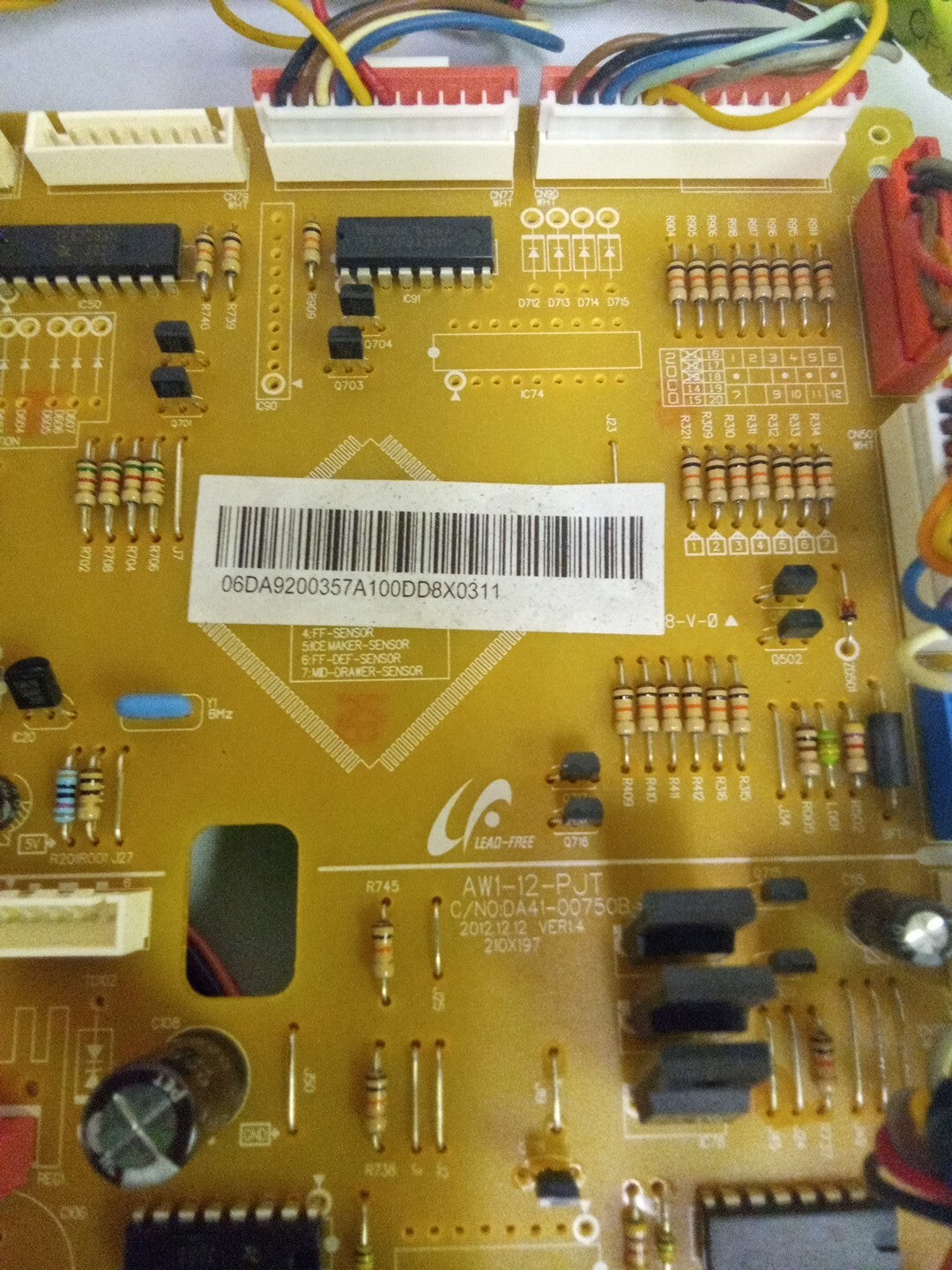 Samsung Fridge Control Board DA92-00357A AK652